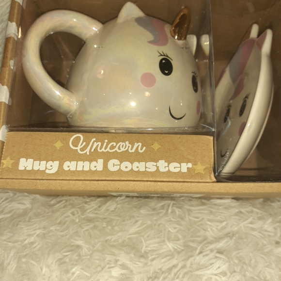 GIFT SET UNICORN MUG & COASTER NEW - Picture 7 of 8